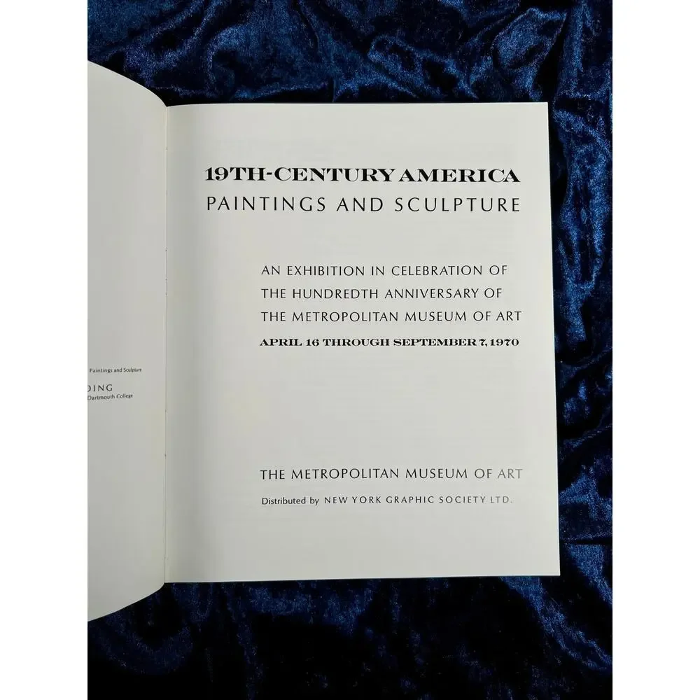 Vintage 19th Century America Art Books 1970 Metropolitan Museum 2 Volume Set